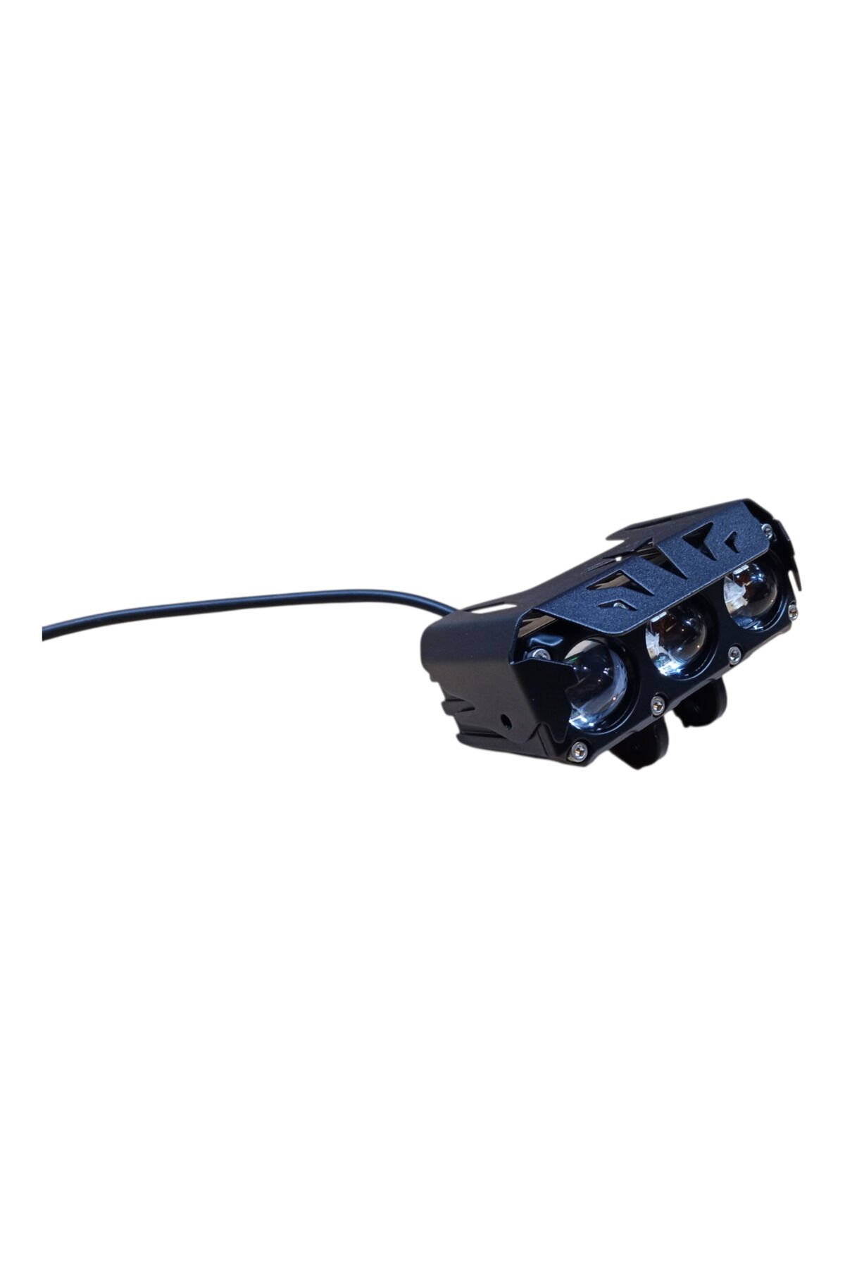 MOTOSİKLET LED SİS LAMBASI 3MERCEKLİ CAKARLI