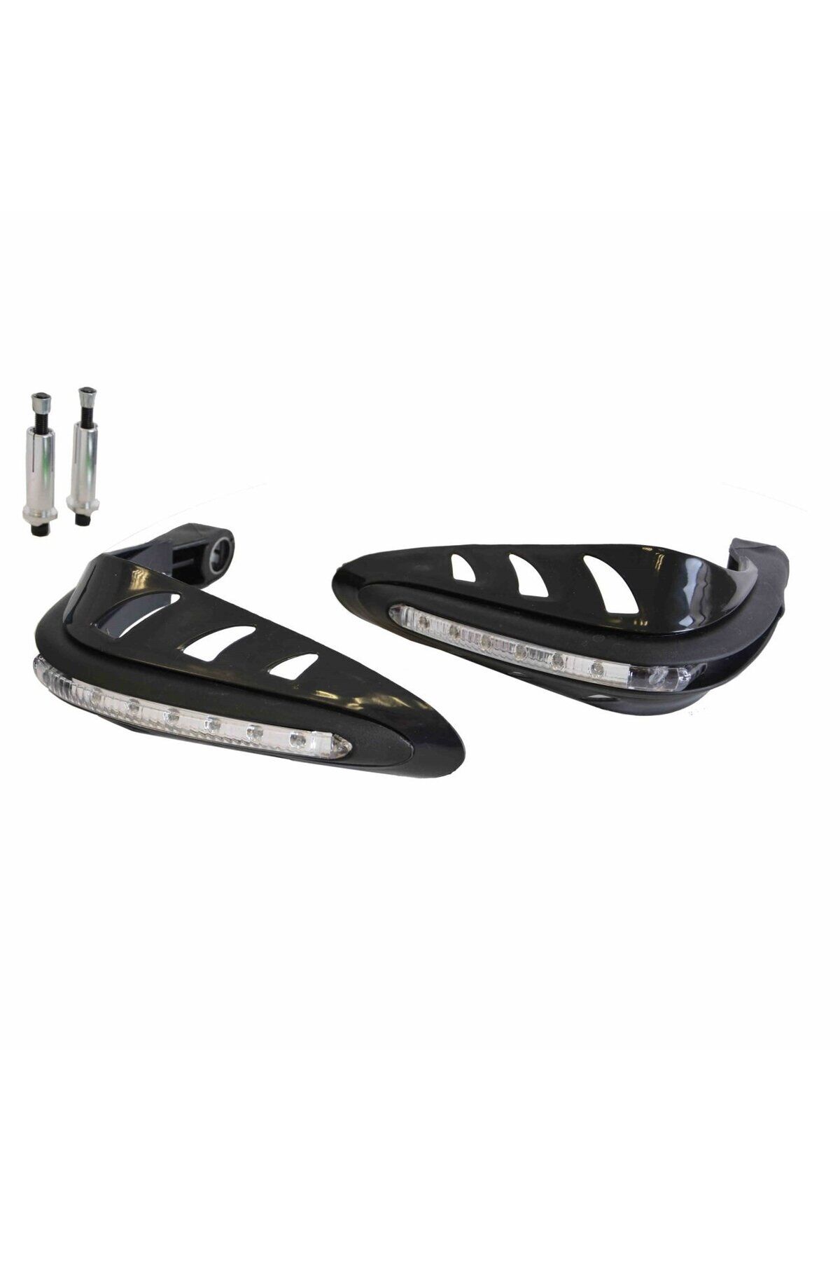 Motosiklet Ledli El Koruma Siyah