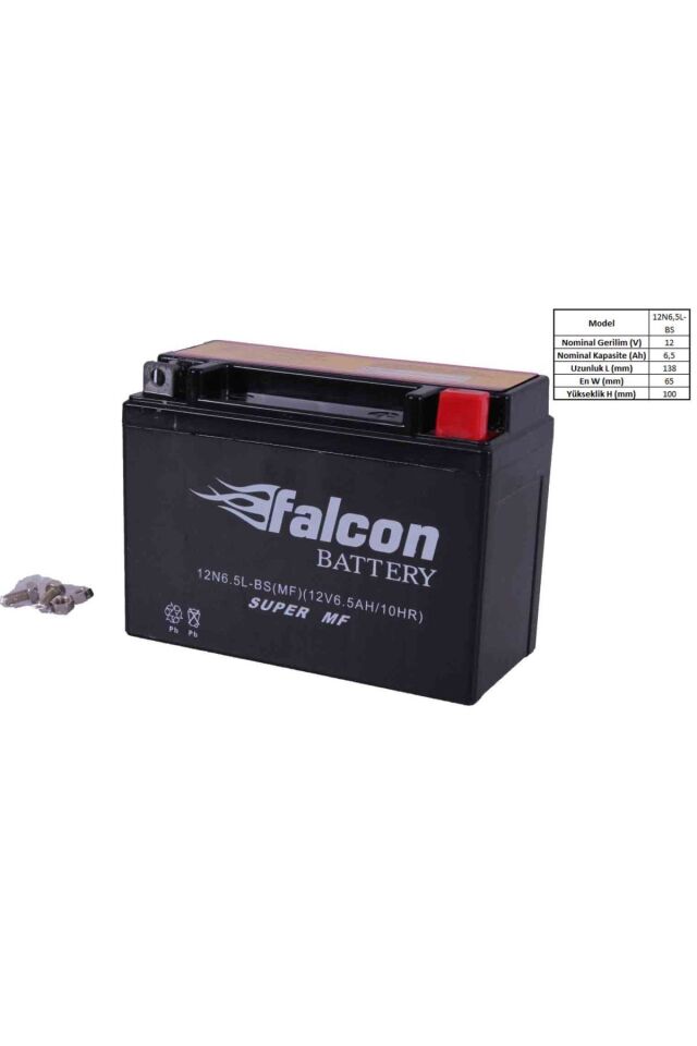 Akü 12-v 6.5 Ahr (12n6.5l-bs) Kuru (cg)